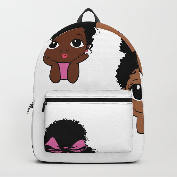 Afro puff backpack on sale