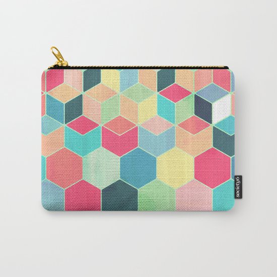 Yummy Summer Colour Honeycomb Pattern Carry-All Pouch