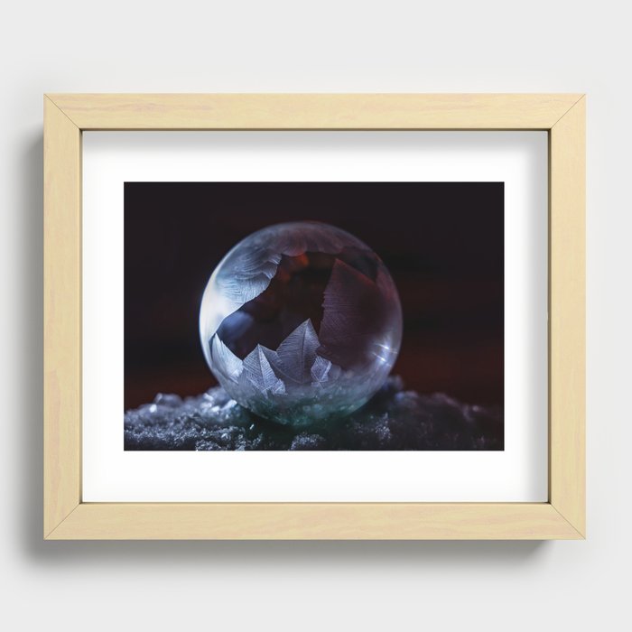 Winter Bubbles VIII Recessed Framed Print