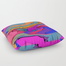 Random colors Floor Pillow