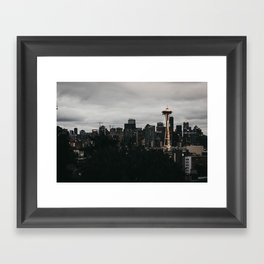 Seattle Skyline Framed Art Print