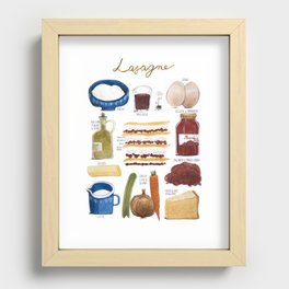 Lasagne Recessed Framed Print