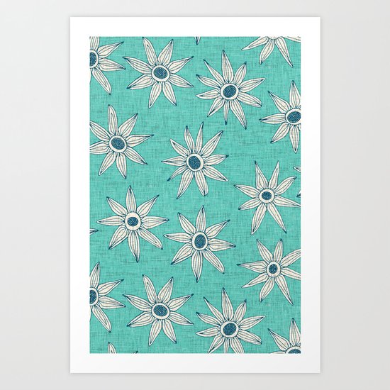 sema mint blue Art Print