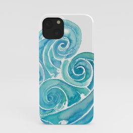 Watercolor Waves iPhone Case