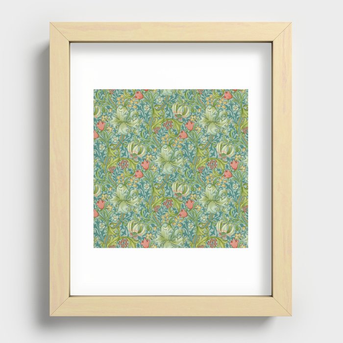 William Morris "Golden Lily" 1 Recessed Framed Print