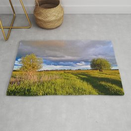 Mystic Cloud Spectacle over the Fields  Rug