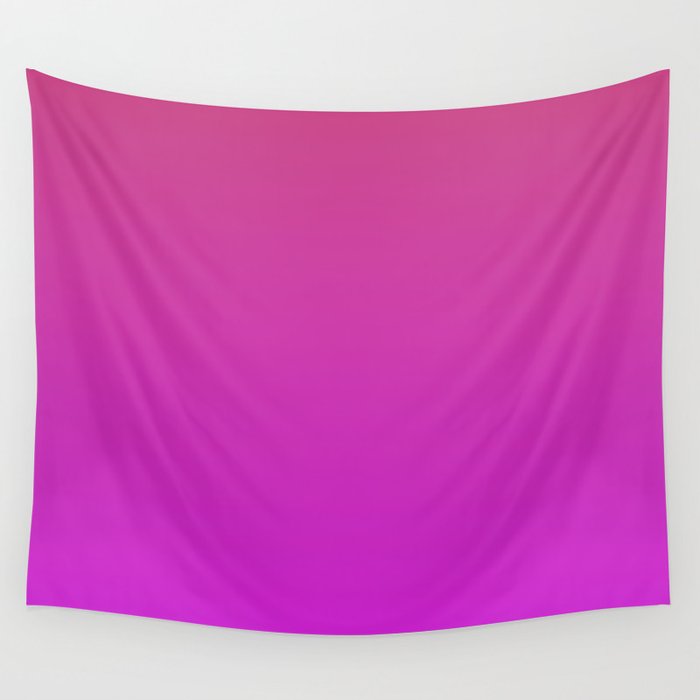 OMBRE FUCHSIA COLOR Wall Tapestry