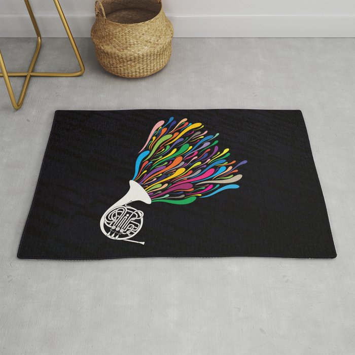 French Horn Rug