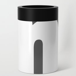 n (White & Grey Letter) Can Cooler