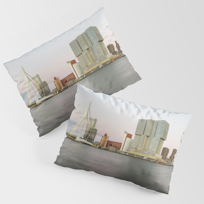 Rotterdam by Night Kop van Zuid Pillow Sham