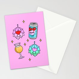 Can & Glass Stationery Card