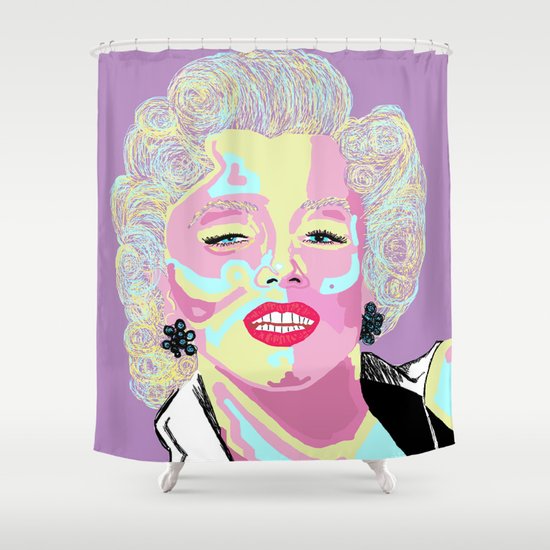 Marilyn M Shower Curtain