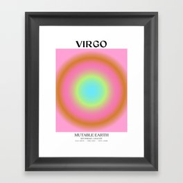 Virgo Gradient Print Framed Art Print