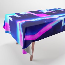 Retrofuturistic Skyline Tablecloth