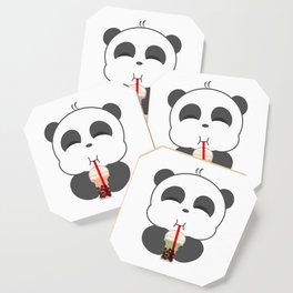 Panda loves Bubble Tea Coaster