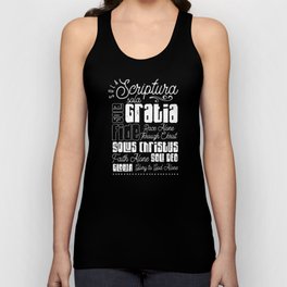 Sola Scriptura Protestant Christian Quote Unisex Tank Top