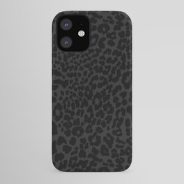Goth Black Leopard Animal Print iPhone Case | Camouflage, Graphicdesign, Simplicity, Animal, Exotic, Jungle, Black, Leopard, Fur, Elegant 