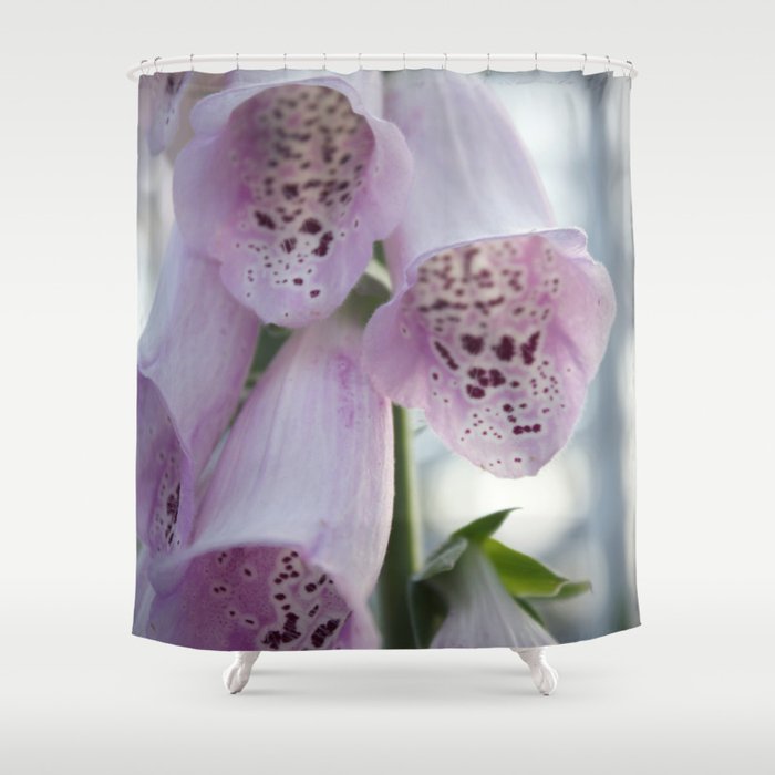 Purple Foxgloves Shower Curtain