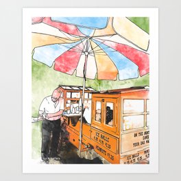 Gus & YiaYia Art Print