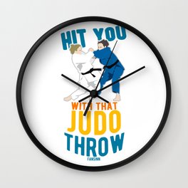Judo Wall Clock