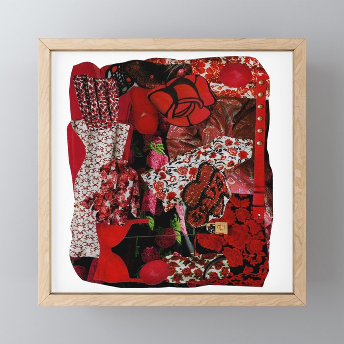 Red Fantasy Framed Mini Art Print