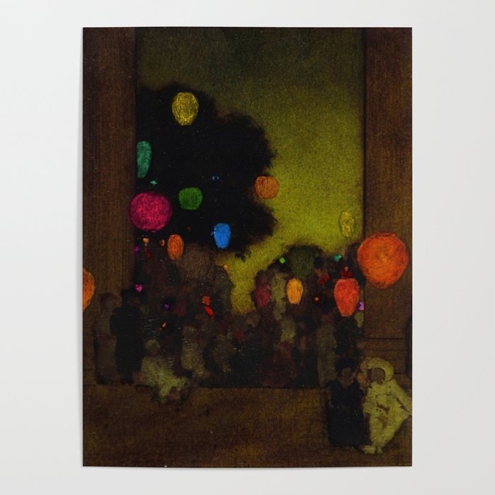 Festival of Lanterns, Twilight by Maxfield Parrish Poster