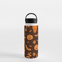 Halloween Seamless Pattern  Water Bottle
