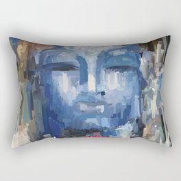 Lord Buddha anstarct painting Rectangular Pillow