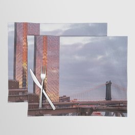 Manhattan Bridge at Sunset | Travel Photography in NYC Placemat