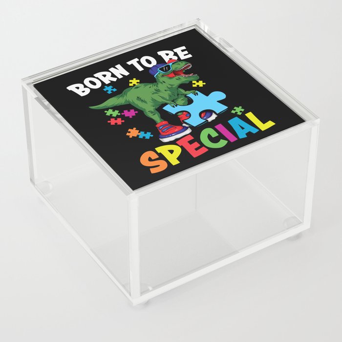 Born To Be Special Autism Awareness Acrylic Box