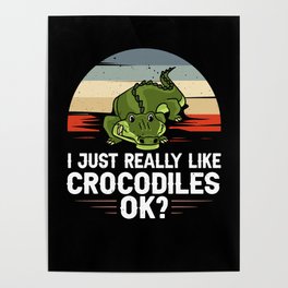 Crocodile Alligator Reptile Africa Animal Head Poster