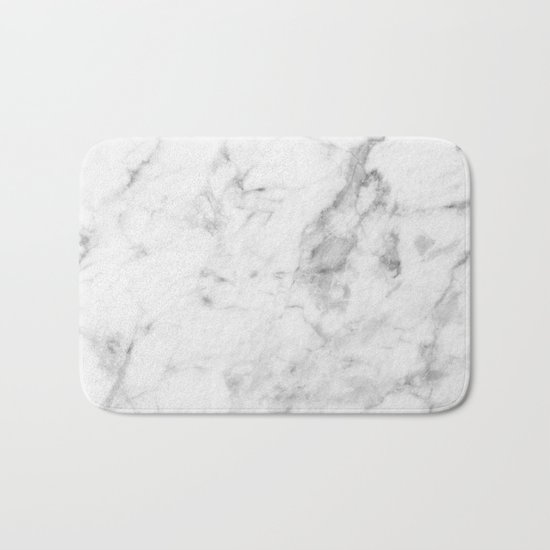 White Marble Bath Mat