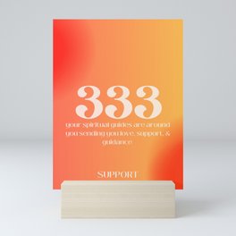 Gradient Angel Numbers: 333 Support Mini Art Print