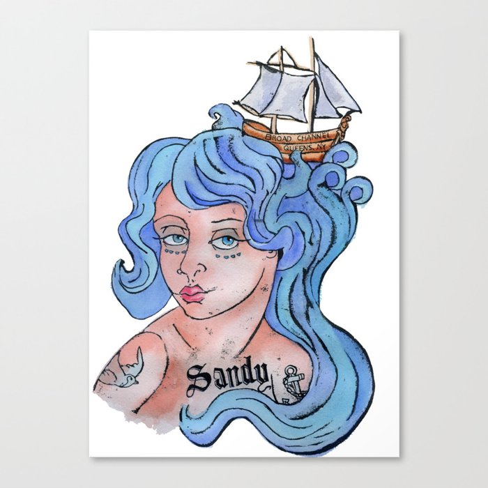 Sandy Canvas Print