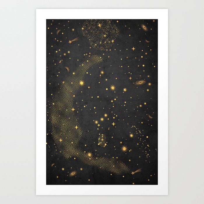Orion Belt Constellation Art Print