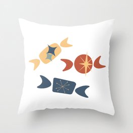 Mid Century Mod Candy Throw Pillow