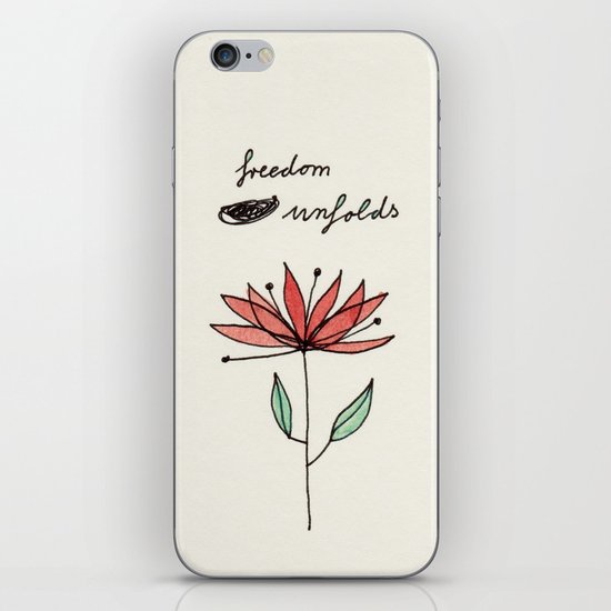freedom unfolds iPhone & iPod Skin