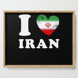 I Love Iran Serving Tray