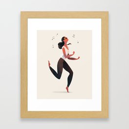 Dancing Girl Framed Art Print