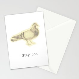Stay Coo Vintage Pigeon Stationery Card