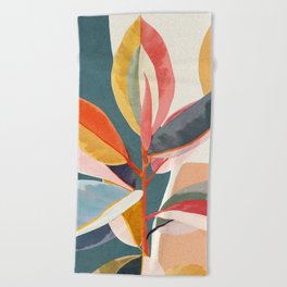 Colorful Branching Out 01 Beach Towel