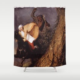 The Devil and Tom Walker - Charles Deas  Shower Curtain