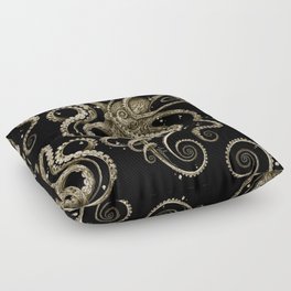 Octopsychedelia Sepia Floor Pillow