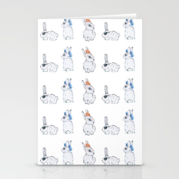 Punk Bunnies Stationery Cards