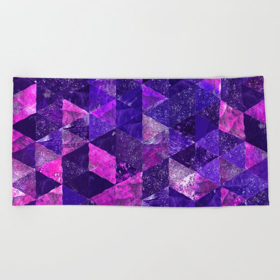 Abstract Geometric Background #18 Beach Towel