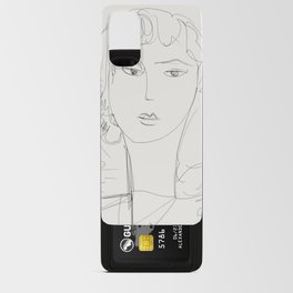 Sketch of a pop girl Android Card Case