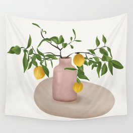 Lemon Branches Wall Tapestry