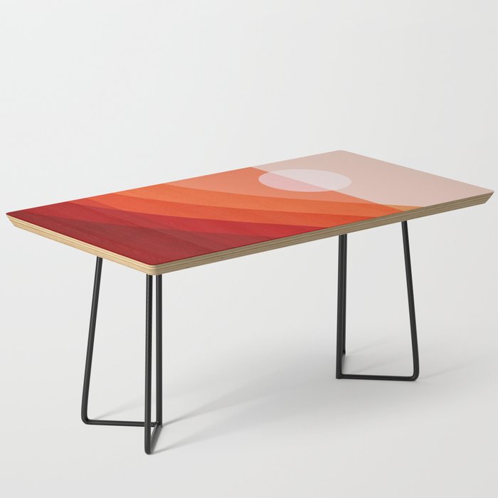 Abstraction_SUNRISE_SUNSET_RED_LANDSCAPE_POP_ART_0502A Coffee Table