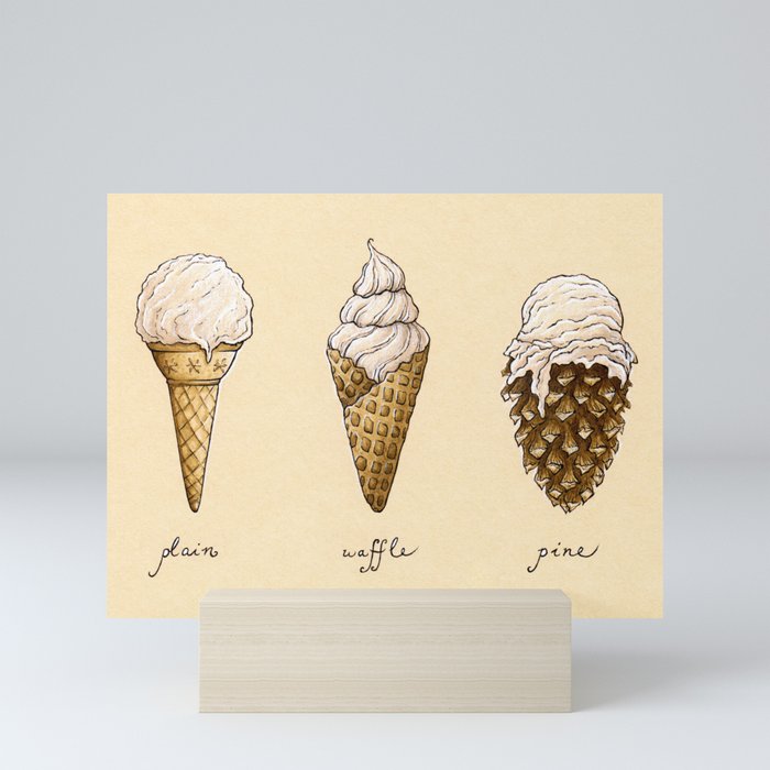 Ice Cream Cones Mini Art Print