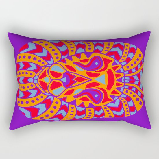 Abstract Lion Design #8 Rectangular Pillow
